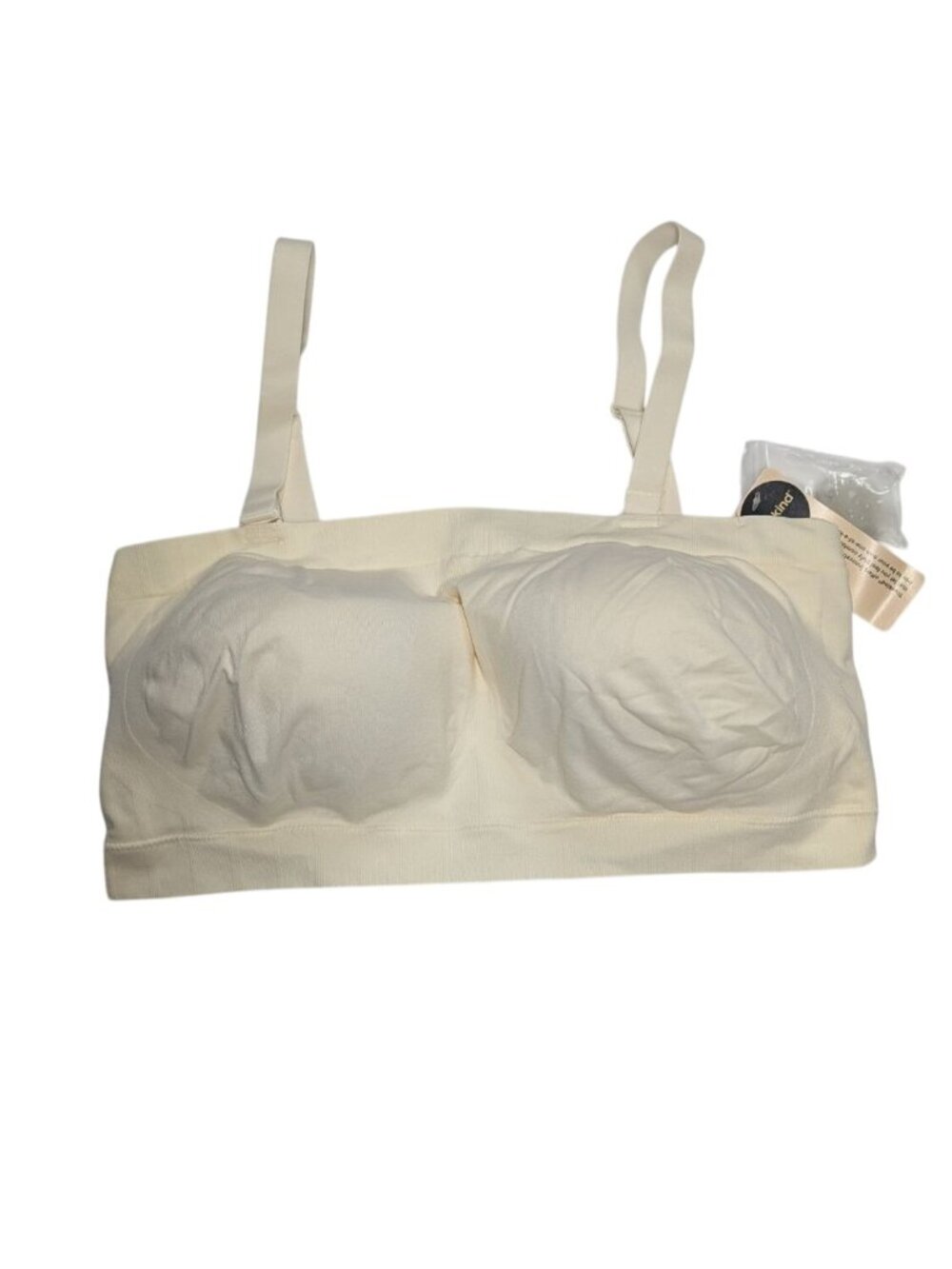 Truekind Convertible Strapless Bandeau Bra 2XL Beige Adjustable Straps NEW